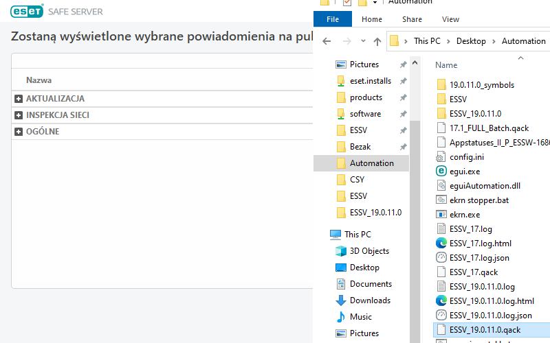 Powiadomienia na pulpicie Powiadomienia na pulpicie