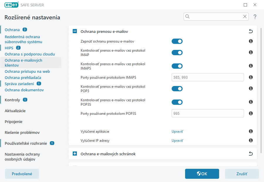 Ochrana prenosu e-mailov