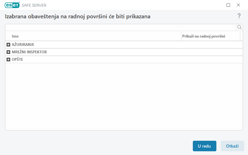 Obaveštenja na radnoj površini