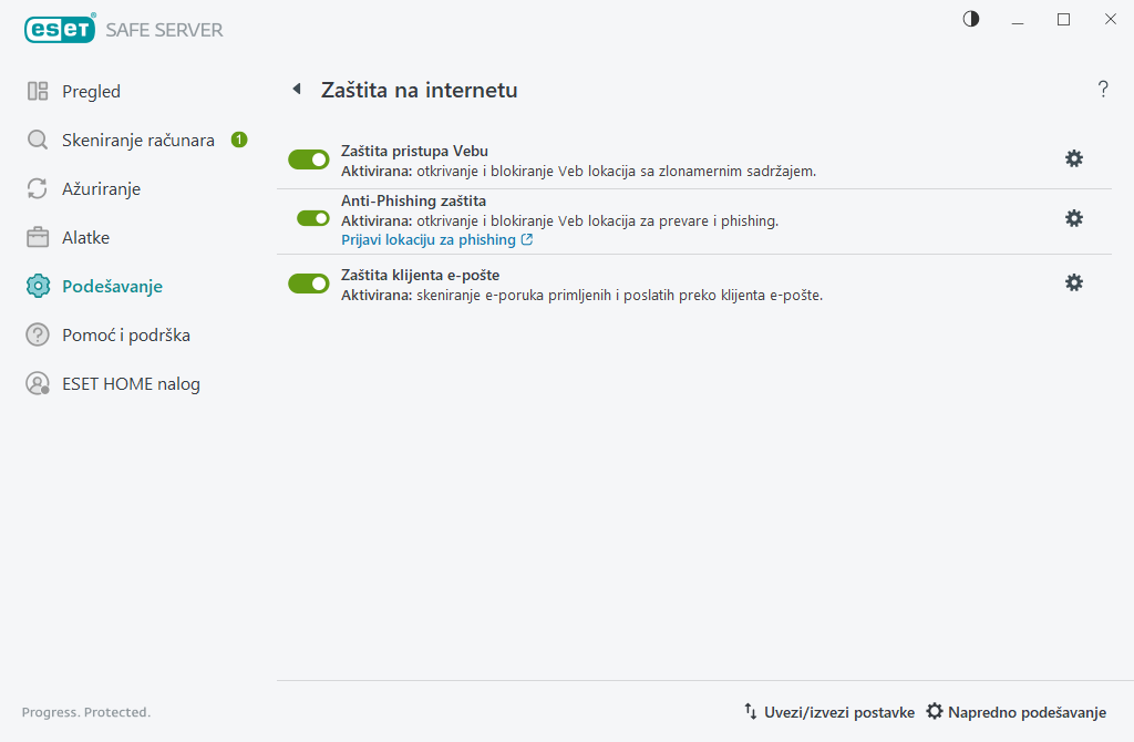 Zaštita na internetu Zaštita na internetu