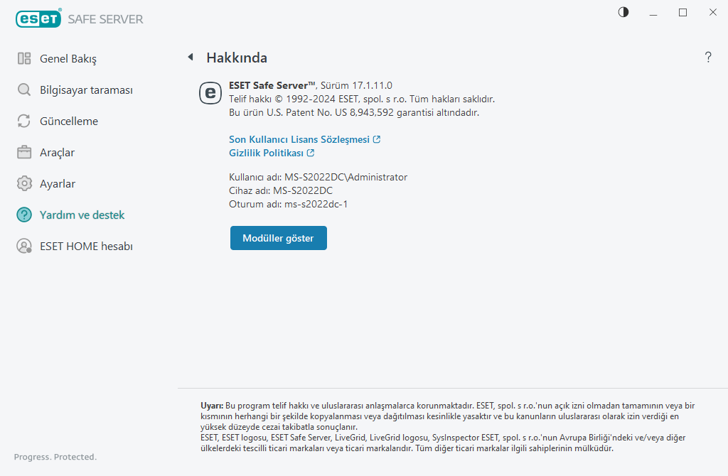 Yüklü sürümle ilgili ayrıntılar Yüklü sürümle ilgili ayrıntılar