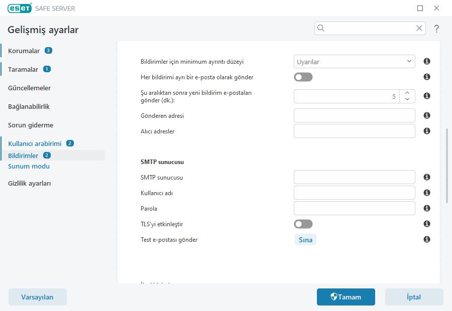 Bildirimleri yönlendir