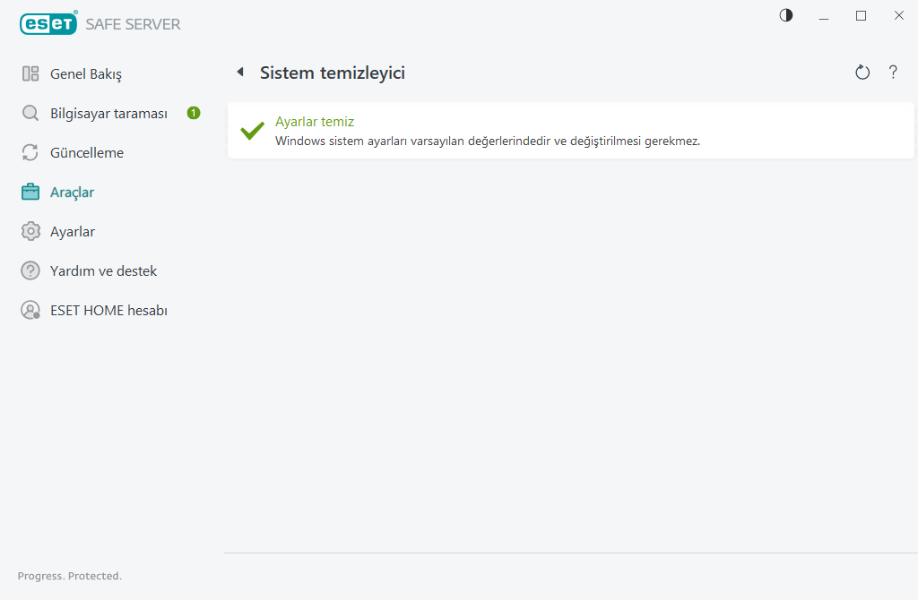 Sistem ayarlarını sıfırla