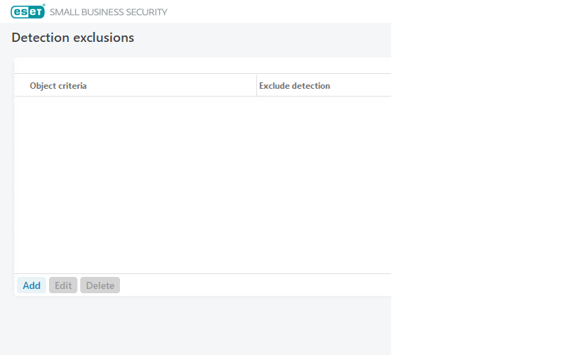 Excluded detections