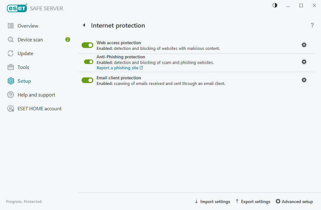Internet protection