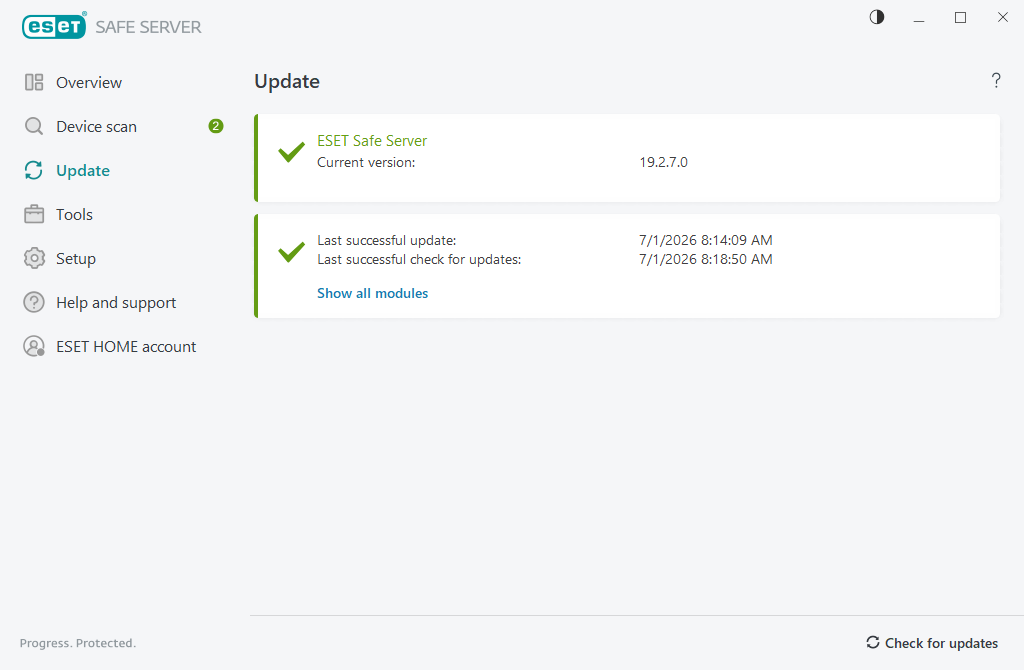 Update process