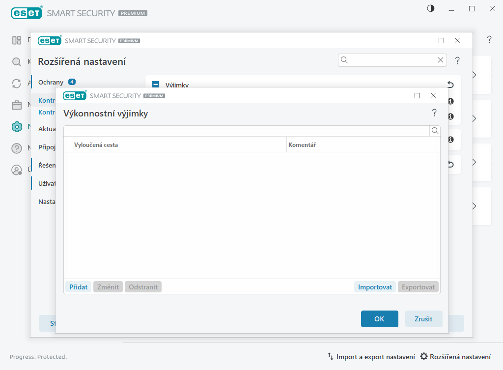 Výkonnostní výjimky Výkonnostní výjimky