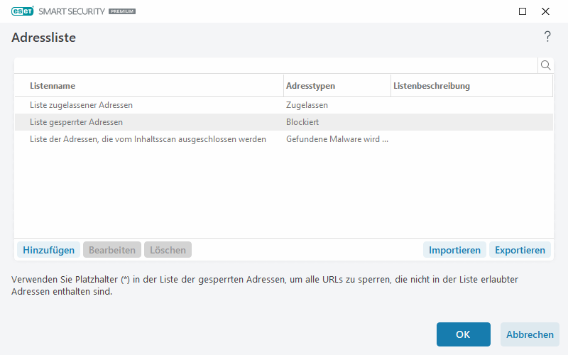Adressliste