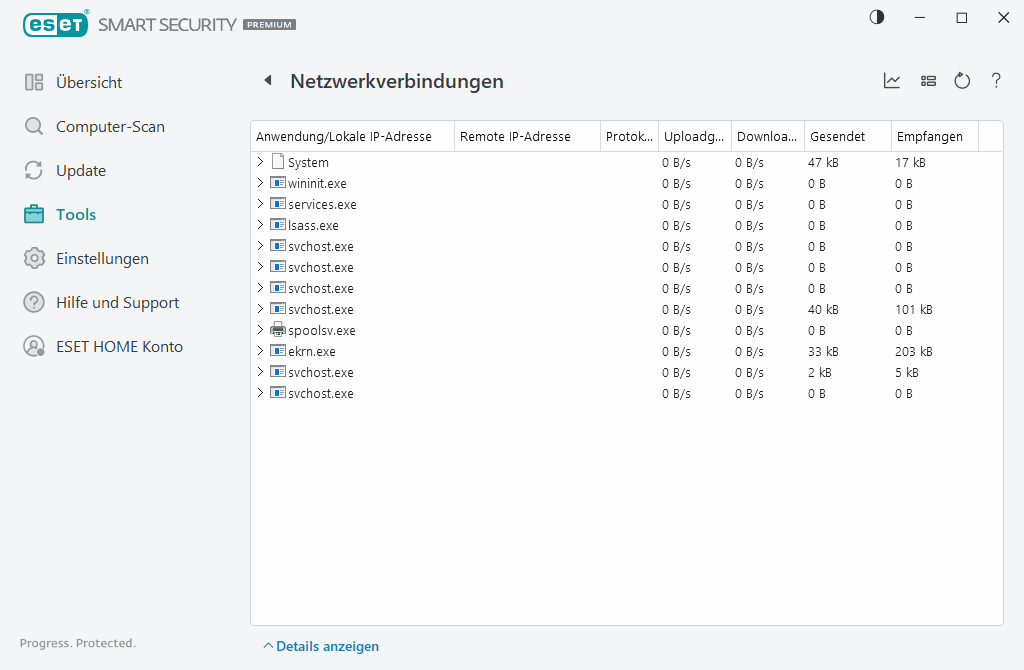 Netzwerkverbindungen