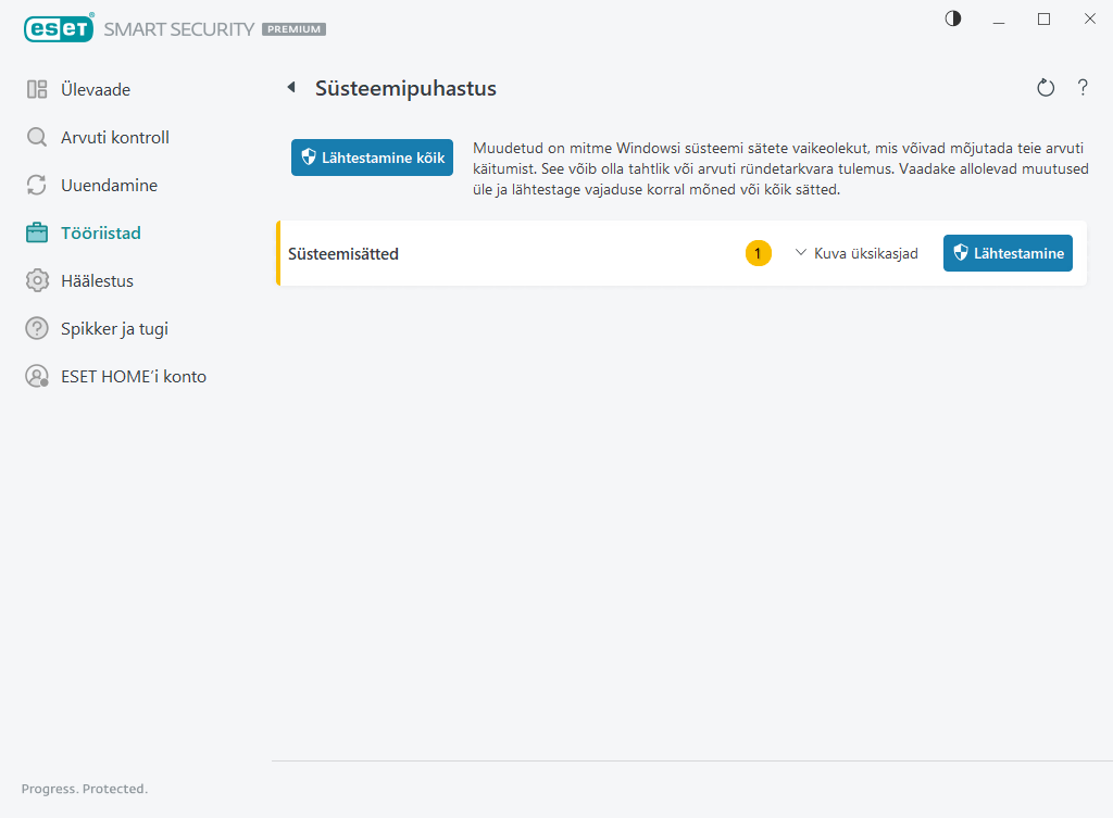 Süsteemipuhastus Süsteemipuhastus