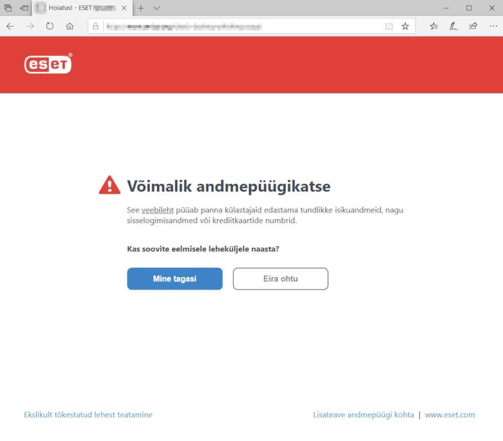 Võimalik andmepüügikatse Võimalik andmepüügikatse
