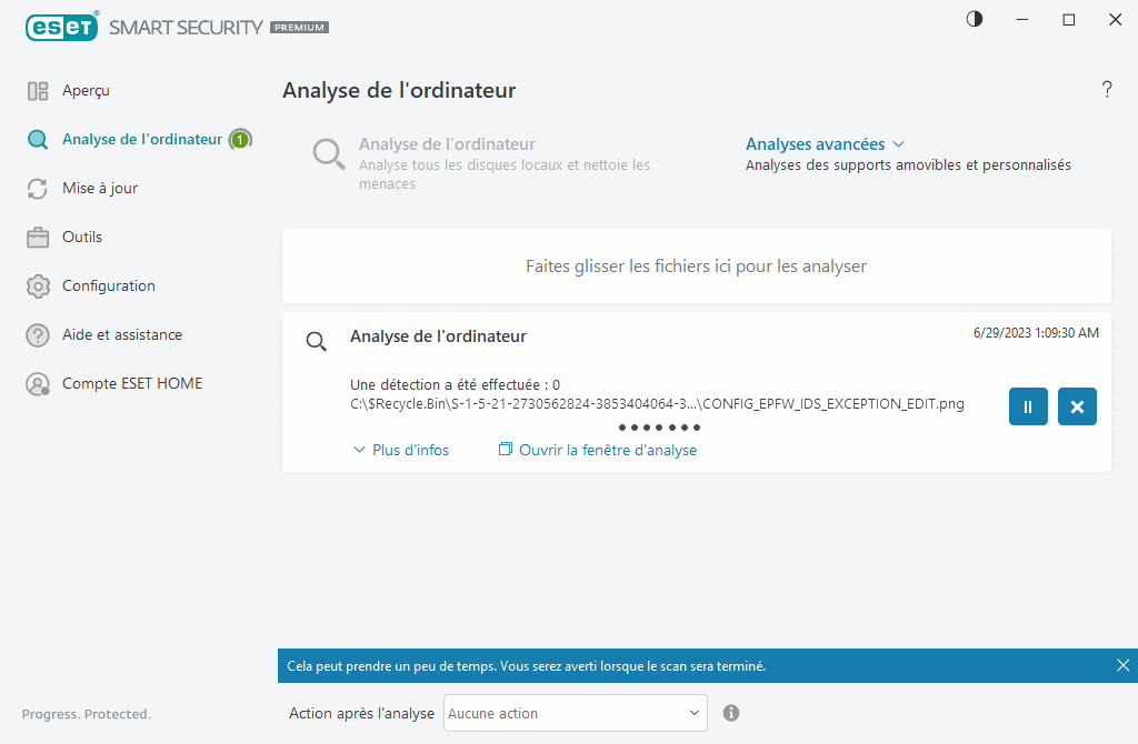 Analyse de l'ordinateur