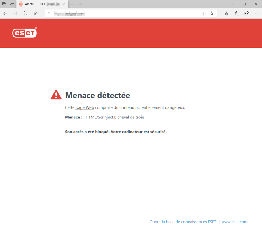 Menace détectée