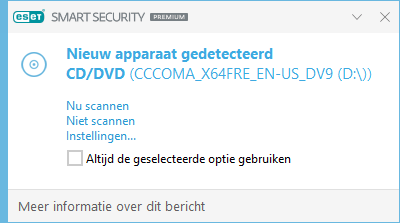 Nieuw apparaat gedetecteerd