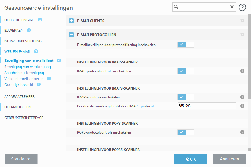 Beveiliging van e-mailverkeer