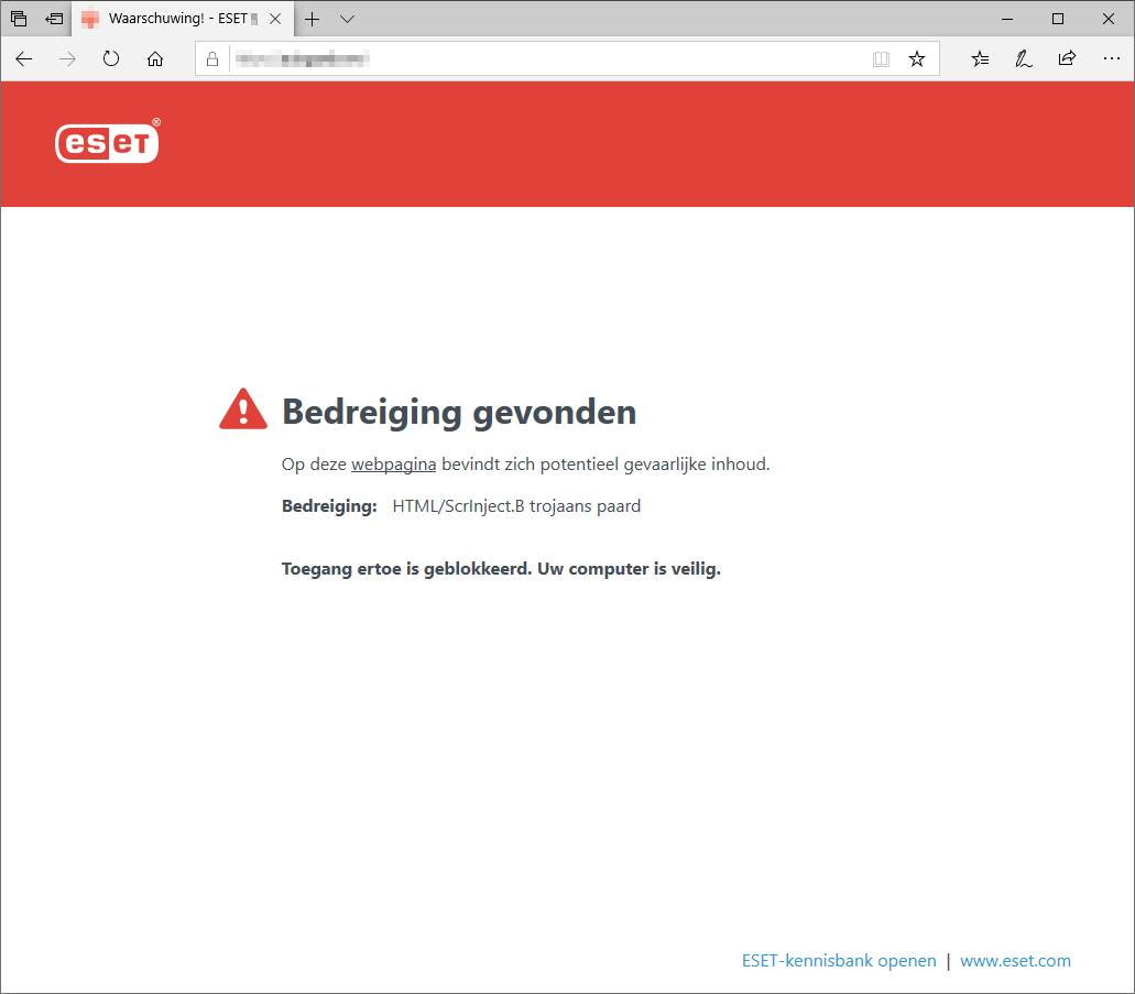 Bedreiging gevonden