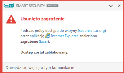 Usunięto zagrożenie