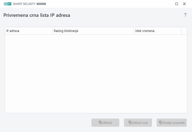 Privremena crna lista IP adresa