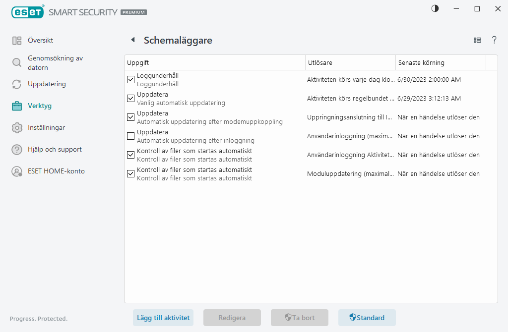 Schemaläggare (Scheduler)