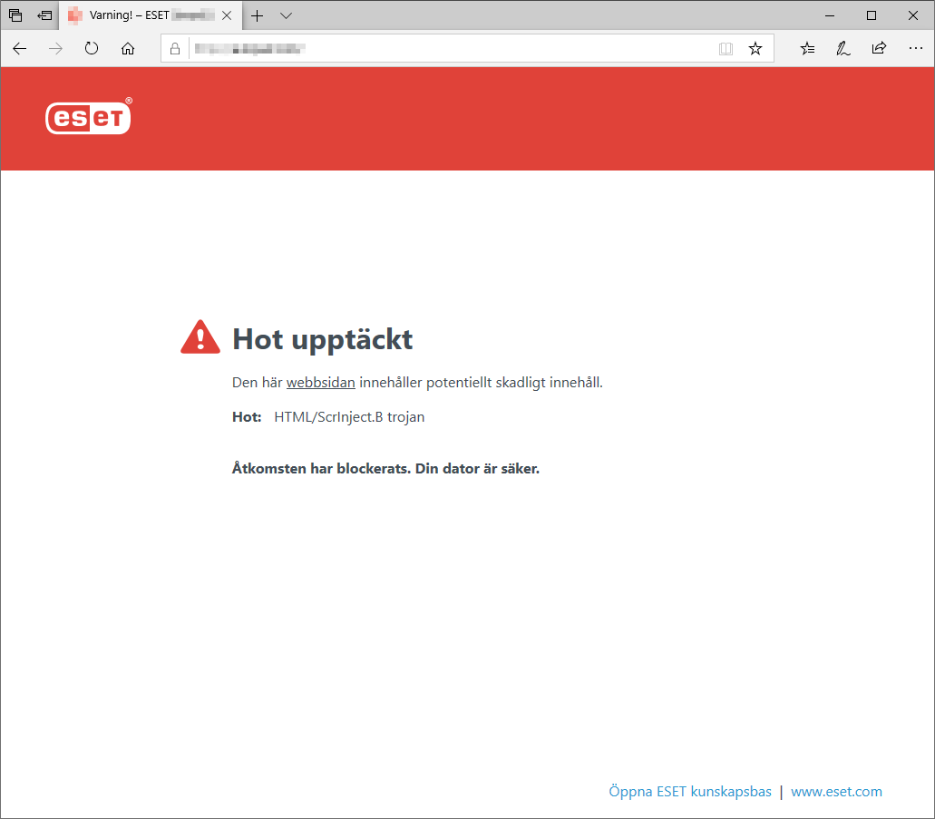 Hot upptäckt