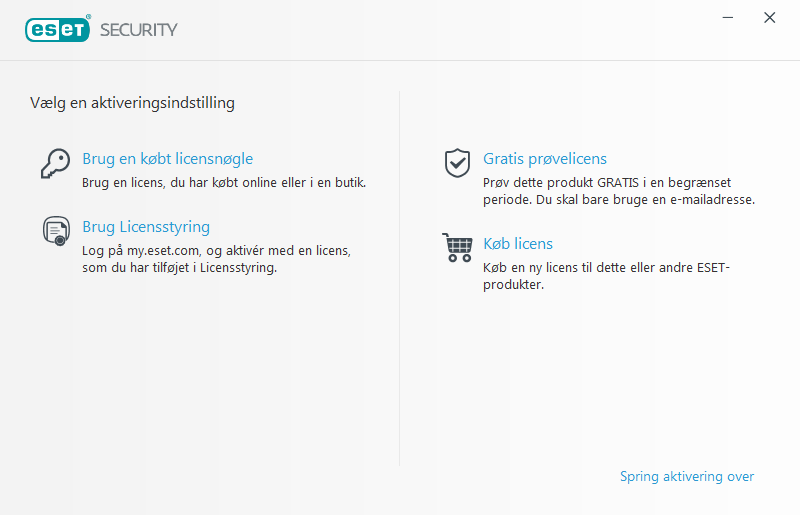 Produktaktivering Produktaktivering