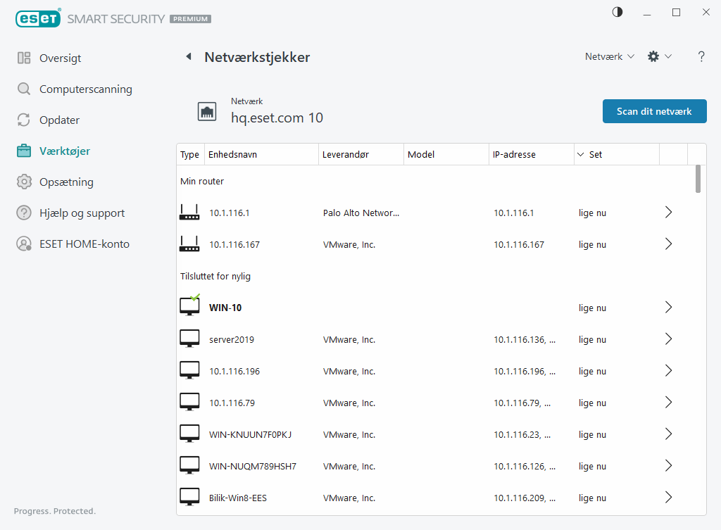 Netværkstjekker Netværkstjekker
