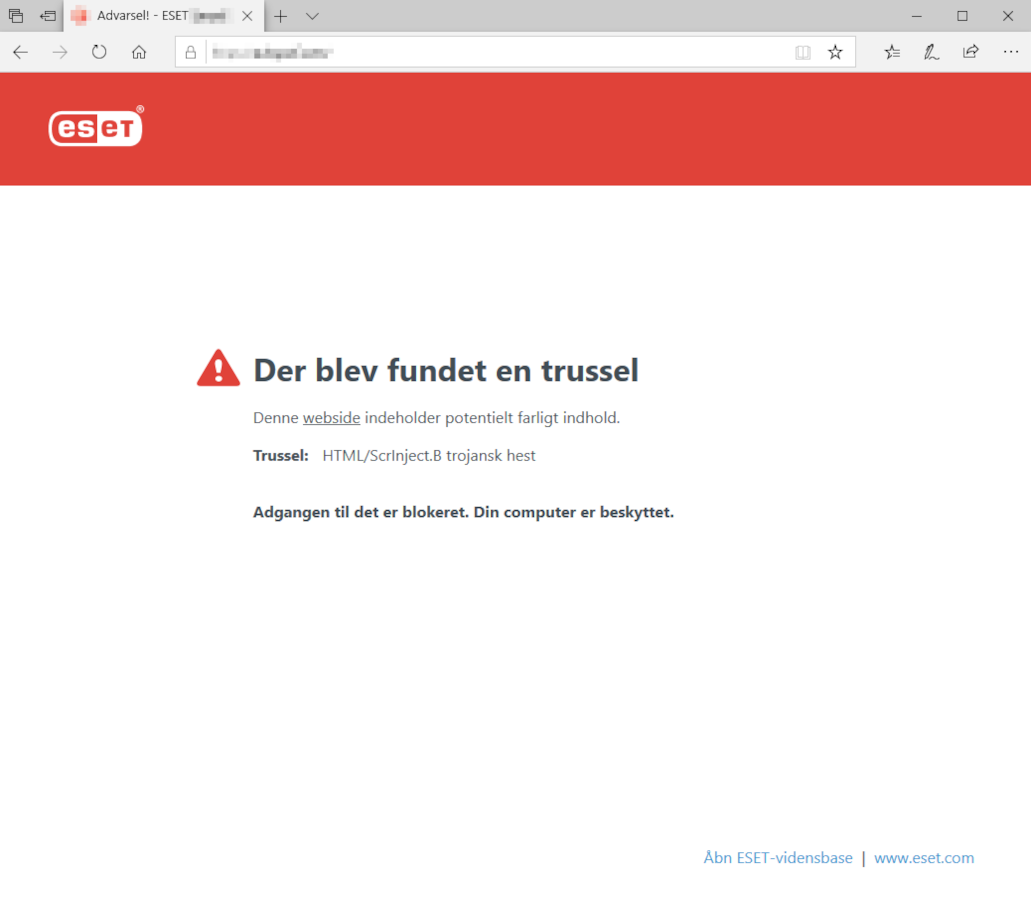 Der blev fundet en trussel