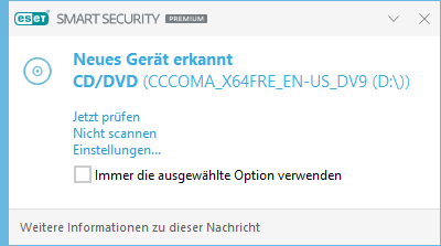 Neues Gerät erkannt Neues Gerät erkannt