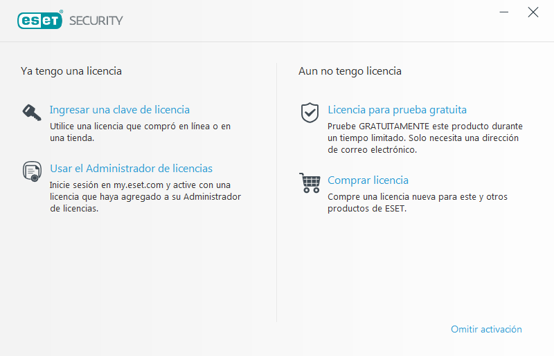 Activación del producto Activación del producto
