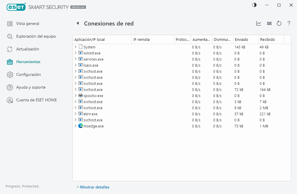 Conexiones de red Conexiones de red