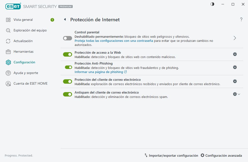 Protección de Internet