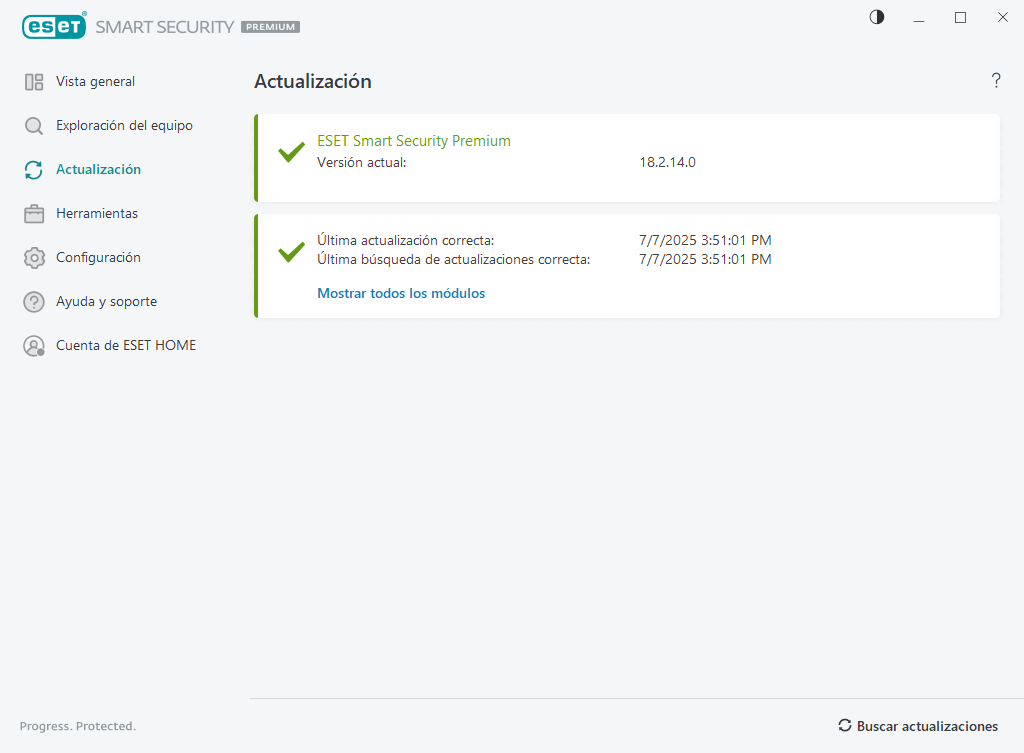 Módulo de actualización