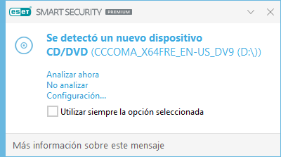 Se detectó un nuevo dispositivo Se detectó un nuevo dispositivo