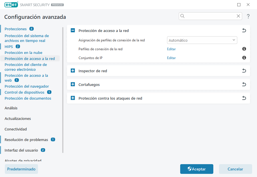 Protección de acceso a la red Protección de acceso a la red