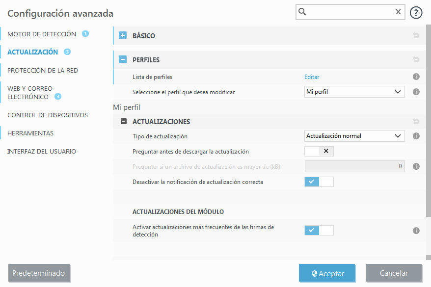 Reversión de módulos Reversión de módulos
