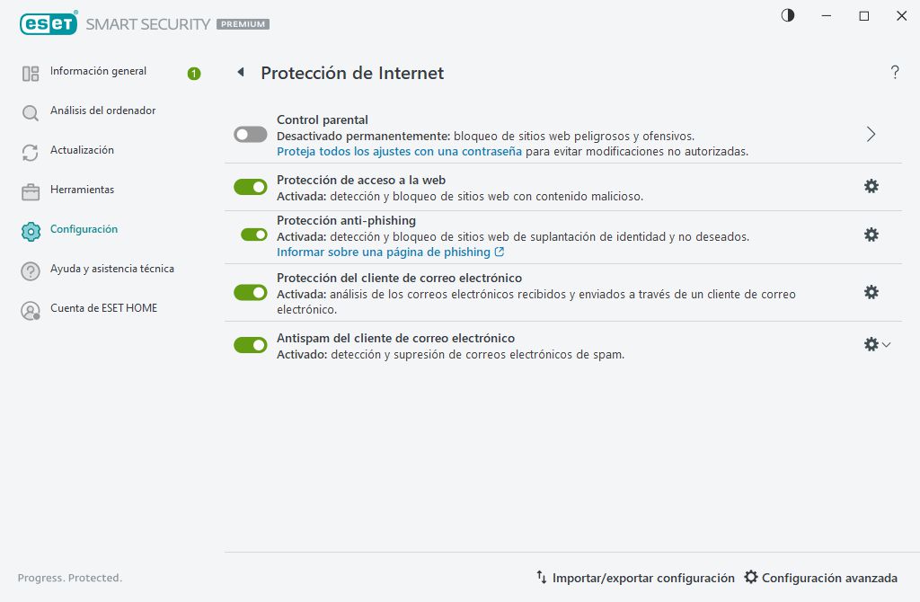 Protección de Internet