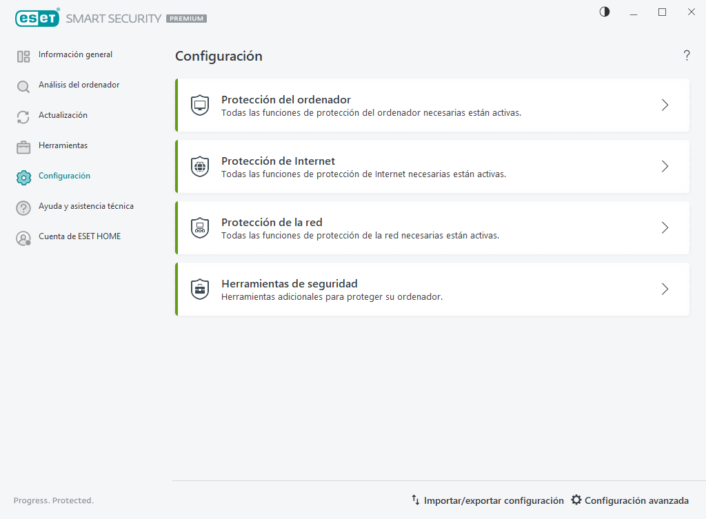 Configuración Configuración