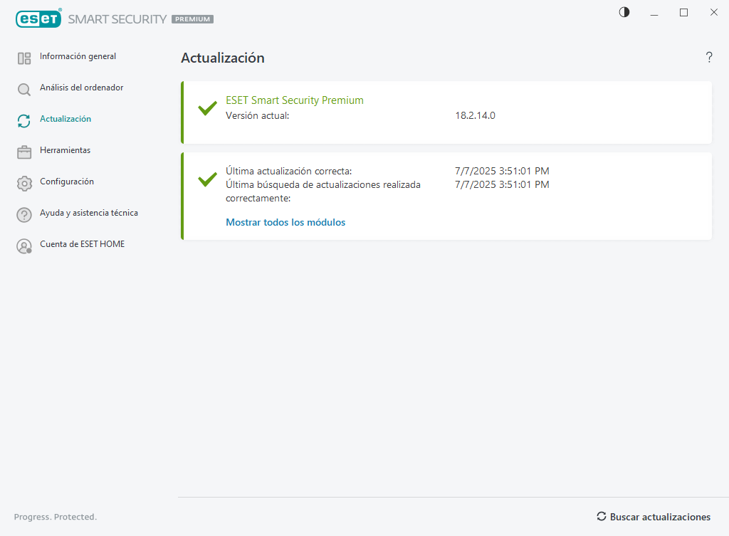 Actualización Actualización