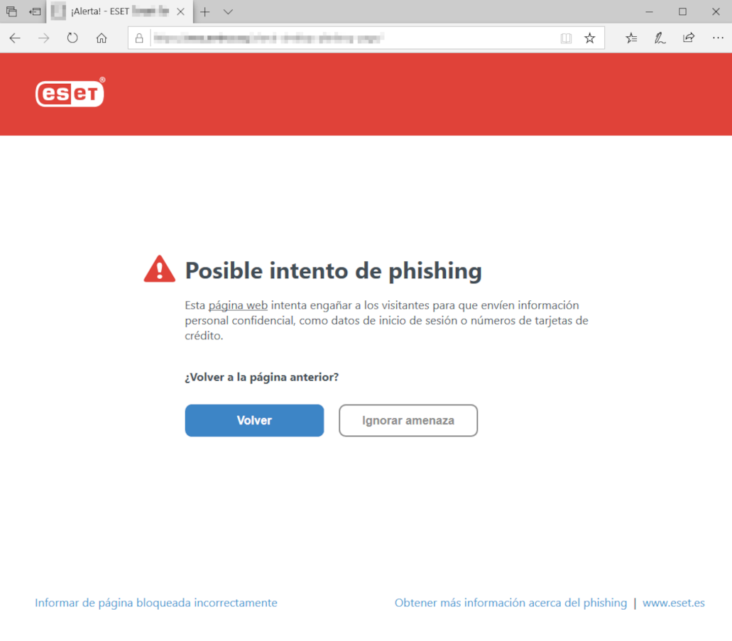 Posible intento de phishing Posible intento de phishing