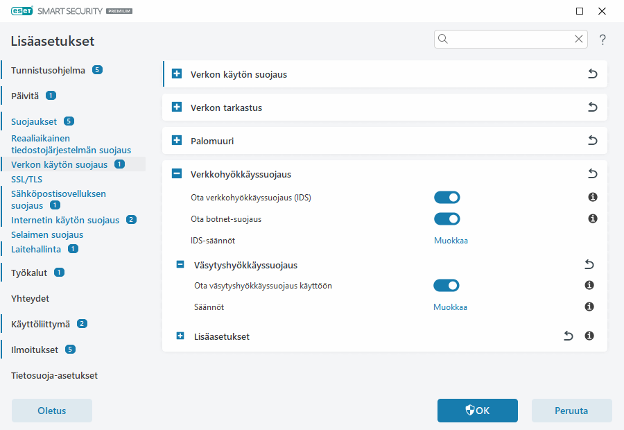 Väsytyshyökkäyssuojaus Väsytyshyökkäyssuojaus