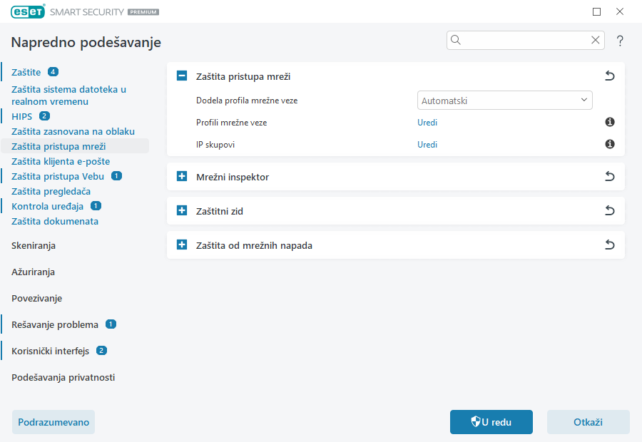 Verkon käytön suojaus Verkon käytön suojaus