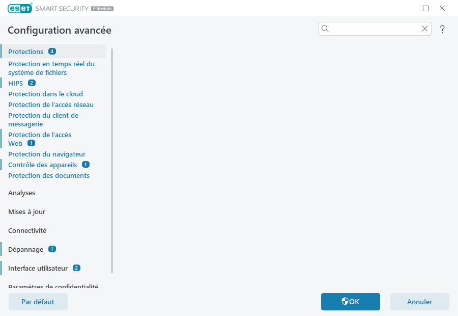 Réponses des détections Réponses des détections