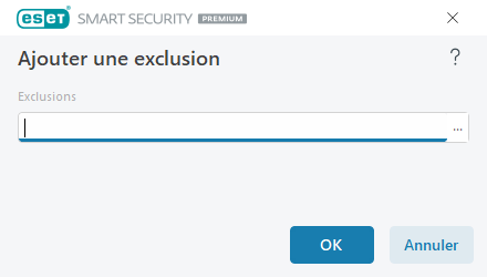 Ajouter une exclusion