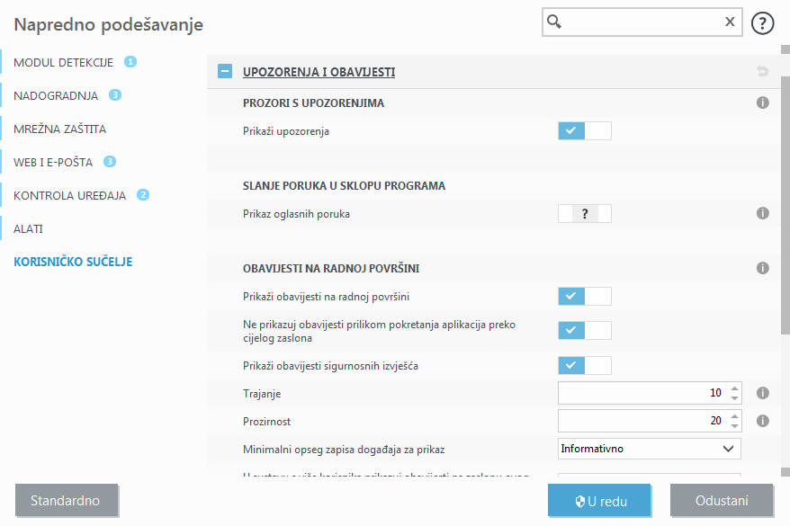 Interaktivna upozorenja