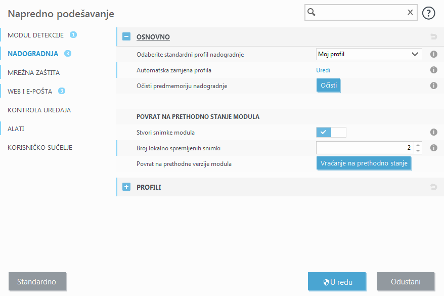 Povrat modula Povrat modula