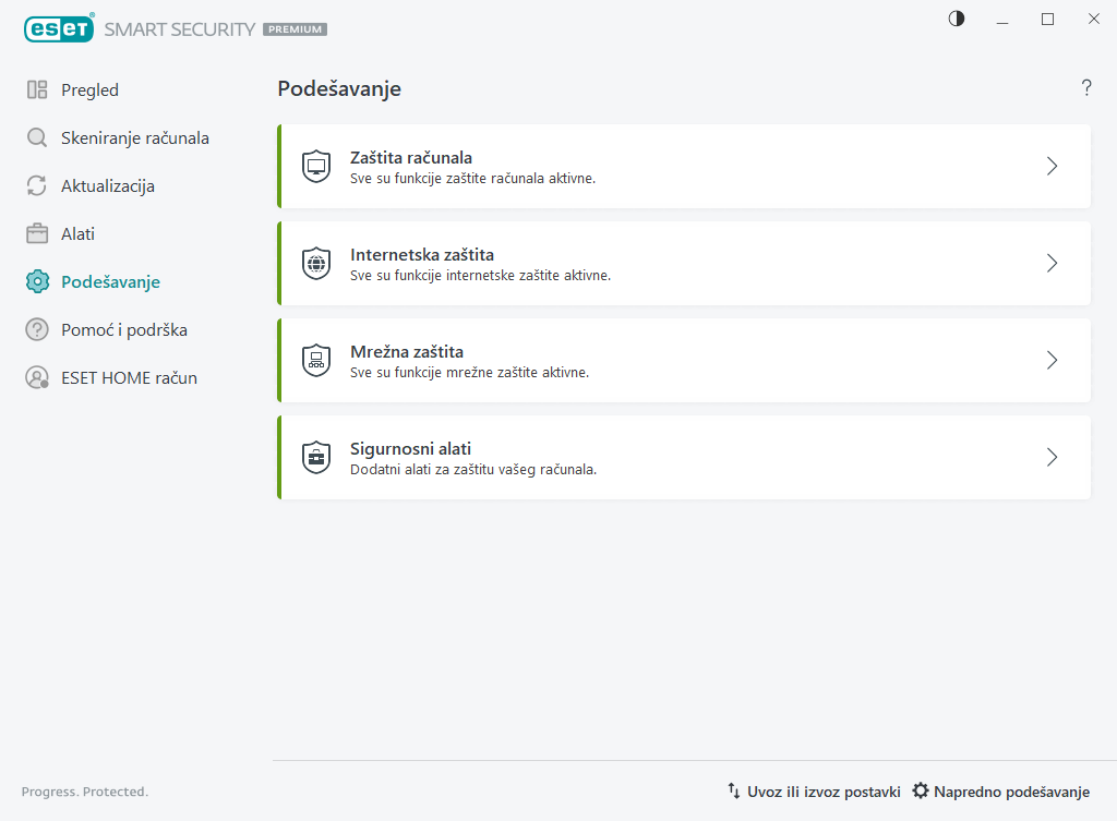 Podešavanje Podešavanje