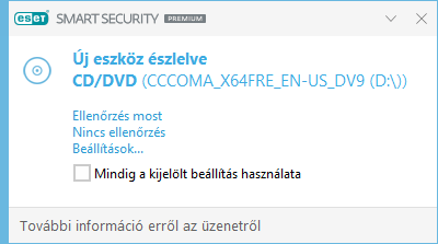 Új eszköz észlelve Új eszköz észlelve