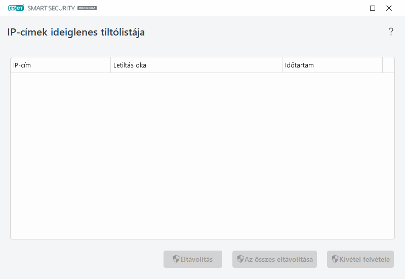 IP-címek ideiglenes tiltólistája IP-címek ideiglenes tiltólistája
