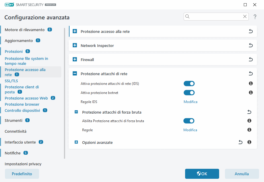 Protezione attacchi di forza bruta Protezione attacchi di forza bruta