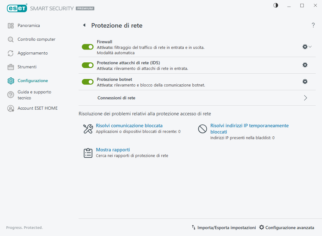 Protezione rete Protezione rete